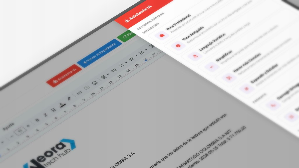 Vista de DocuFlow — Asistente IA
